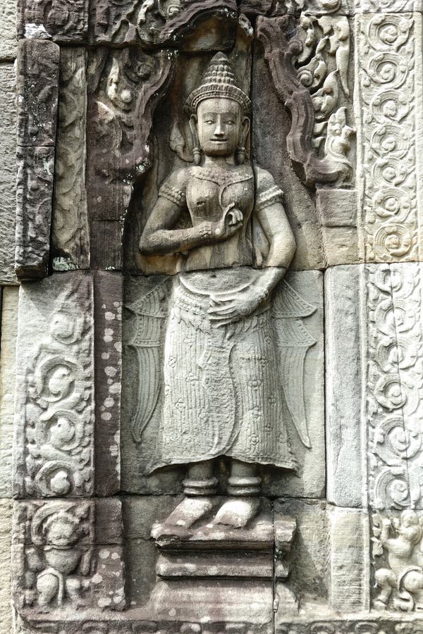 Stone sculpture in Angkor Wat, Cambodia. Stone sculpture in Angkor Wat, Cambodia