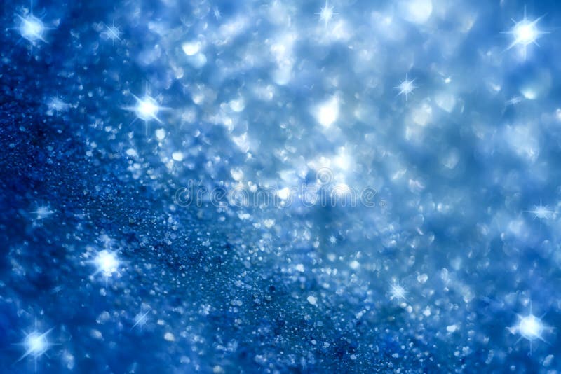 Escuro - fundo dos sparkles da estrela azul e do glitter