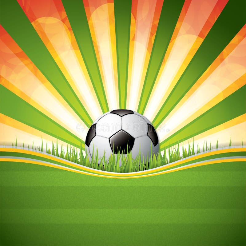 Jogo de fundos do futebol ilustração do vetor. Ilustração de objeto -  24936417