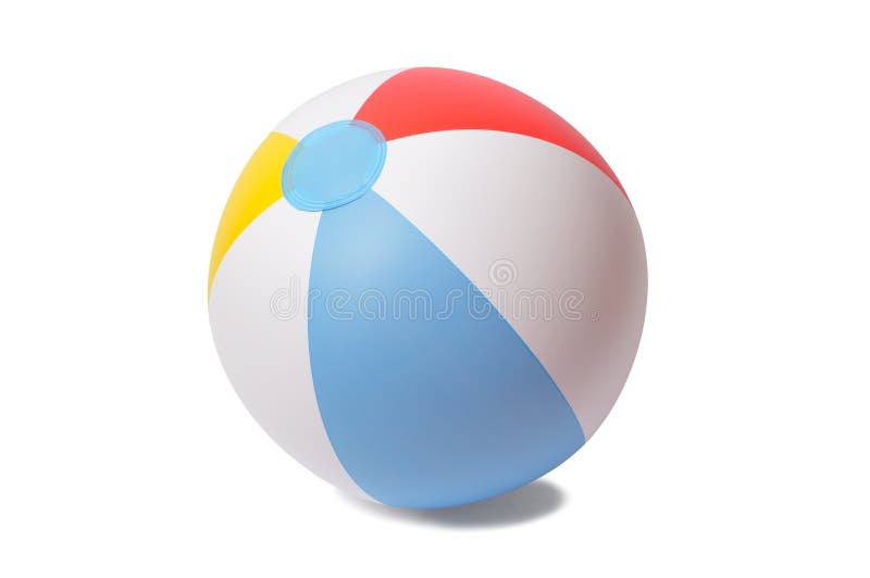 Inflatable beach ball isolated on white. Inflatable beach ball isolated on white