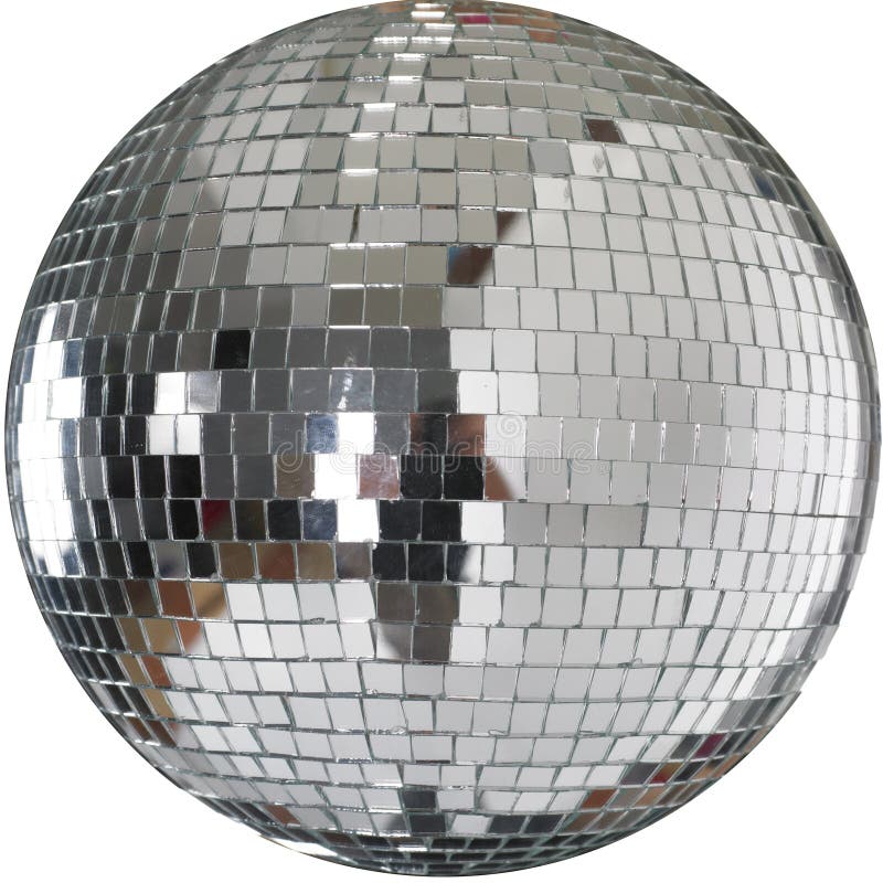 Disco Girls with Glitter Ball On Head In Night Club. Disco Girls with Glitter Ball On Head In Night Club