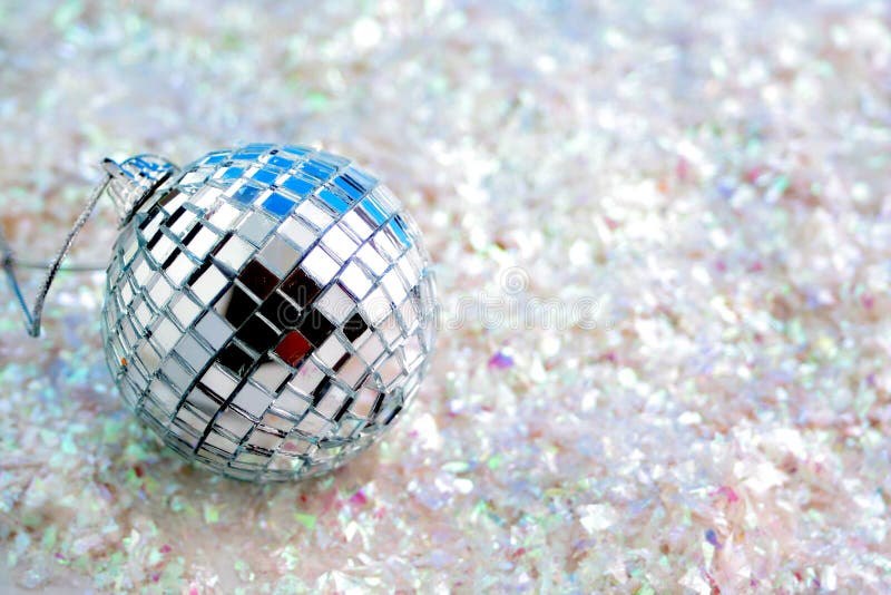 Esfera do disco no glitter imagem de stock Esfera do disco no glitter imagem de stock