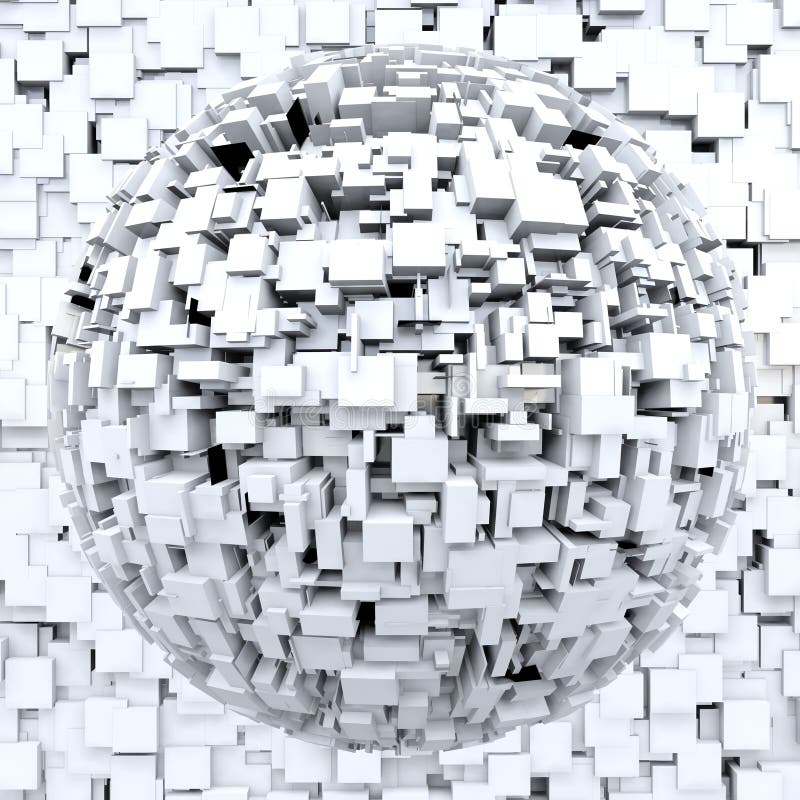 Esfera futurista ilustração royalty free