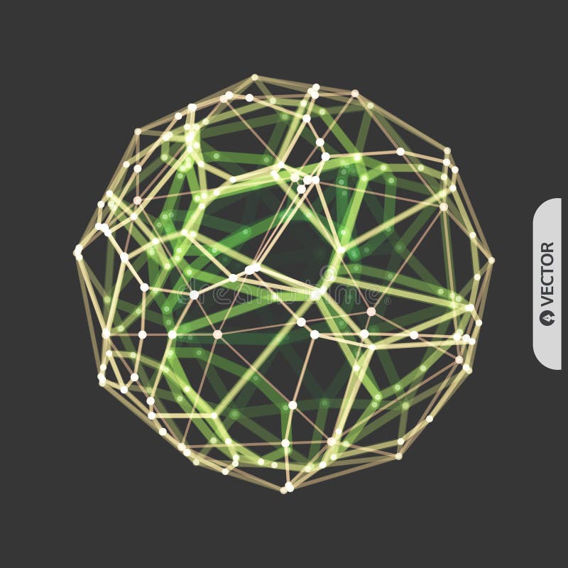 esfera objeto do wireframe do vetor 3d Ilustra??o com linhas e os pontos conectados Projeto abstrato da grade Estrutura da conex? ilustração royalty free esfera objeto do wireframe do vetor 3d Ilustra??o com linhas e os pontos conectados Projeto abstrato da grade Estrutura da conex? ilustração royalty free