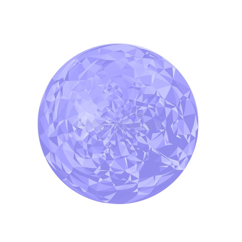 Esfera poligonal azul ilustração royalty free Esfera poligonal azul ilustração royalty free