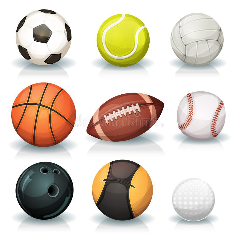 Ícones Das Bolas Esportivas. Sinais De Volei, Basquete, Futebol E Golfe.  Jogos De Esporte Em Equipe. Janela Do Navegador, Relatórios E Sinais De  Serviço. Binóculos, Informações E Download De Ícones. Estrelas E