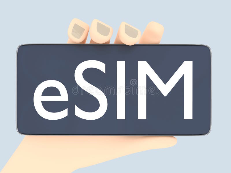 ESIM - internet concept royalty free illustration
