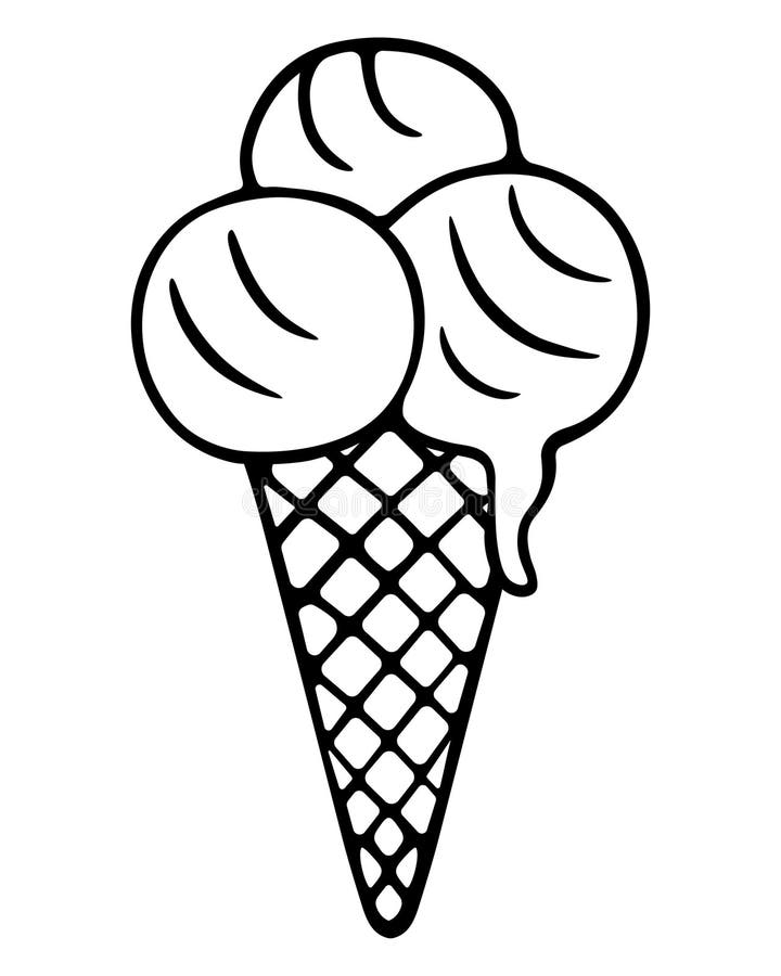 https://thumbs.dreamstime.com/b/eskimo-three-scoops-melting-ice-cream-crispy-waffle-cone-sketch-sweet-refreshing-dessert-vector-illustration-outline-277628520.jpg