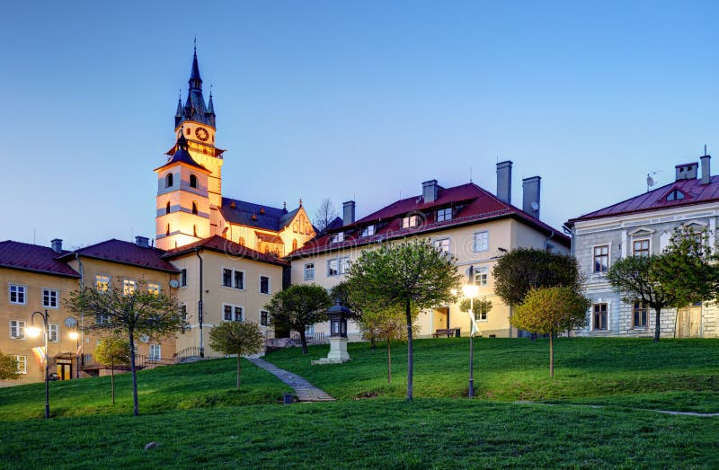 Eslovaquia - ciudad medieval histórica de la explotación minera de Kremnica imagenes de archivo Eslovaquia - ciudad medieval histórica de la explotación minera de Kremnica imagenes de archivo