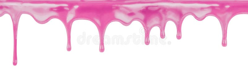 Esmalte cor-de-rosa doce de fluxo isolado foto de stock royalty free