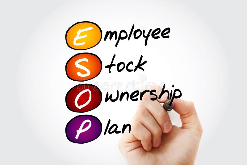 ESOP - Employee Stock Ownership Plan acronym royalty free stock photo