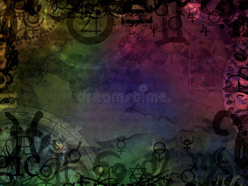 Esoteric magic background royalty free illustration