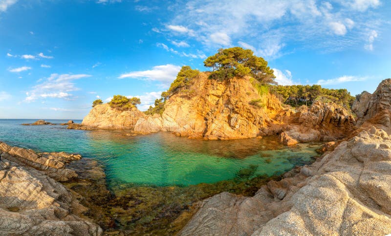 Espa?a, Catalu?a Paisaje de Costa Brava imágenes de archivo libres de regalías Espa?a, Catalu?a Paisaje de Costa Brava imágenes de archivo libres de regalías