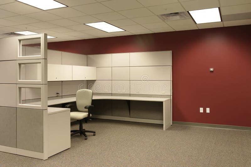 Espacio de trabajo cúbico de la oficina Espacio de trabajo cúbico de la oficina