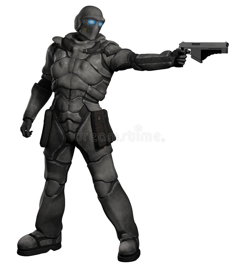 Espacio Marine Trooper con la pistola libre illustration Espacio Marine Trooper con la pistola libre illustration