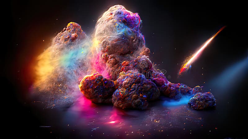 Espacio Nebulosa 4k Colorida Imagen De Fondo Abstracto 3d Ilustración 3d  Representar El Espacio Explosión Surrealista Estrellas Co Stock de  ilustración - Ilustración de galaxia, concepto: 253156871