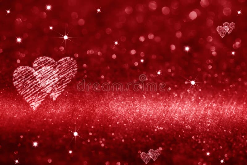 Espacio rojo del corazón para el amor