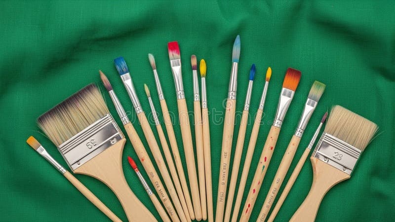 Espacés uniformément et chaque manche est probablement marqué de numéros et de texte illustration stock