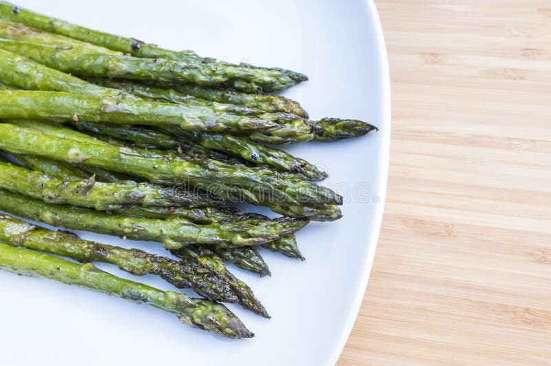Espargos Grelhados foto de stock