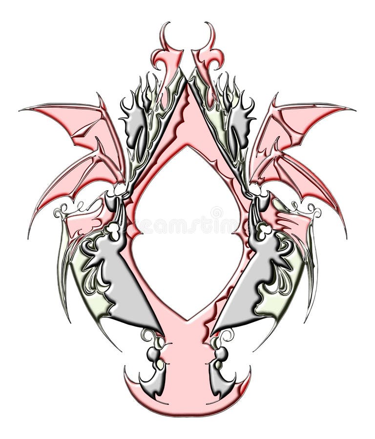 Espejo gótico del metal ilustración del vector