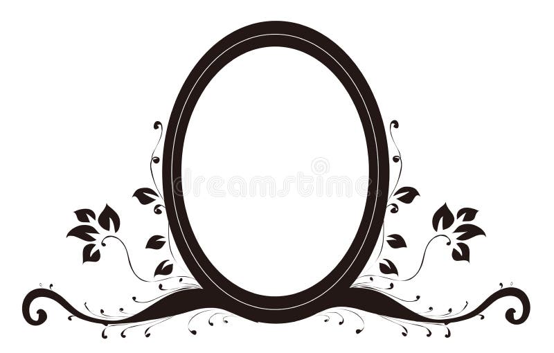 Espejo y loto ovales