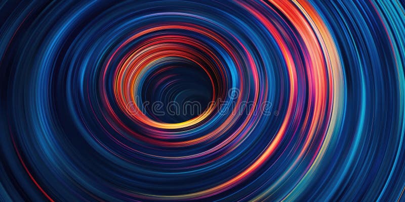 Espiral de líneas de colores fotos de archivo