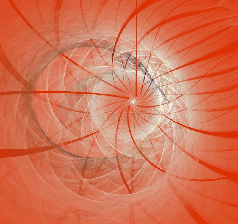 Espiral vermelha ilustração stock