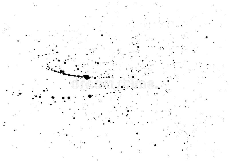 Espirra De Tinta Preta Em Um Fundo Branco Ilustracao Stock Ilustracao De Preta Fundo 97574494