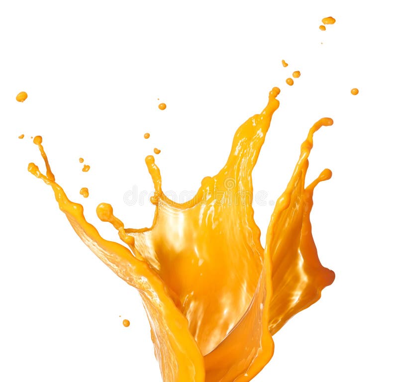 Espirro do suco de laranja