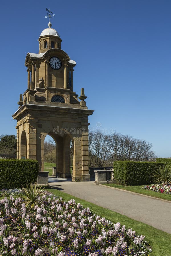 The Esplanade Clock Tower - Scarborough - England royalty free stock image The Esplanade Clock Tower - Scarborough - England royalty free stock image