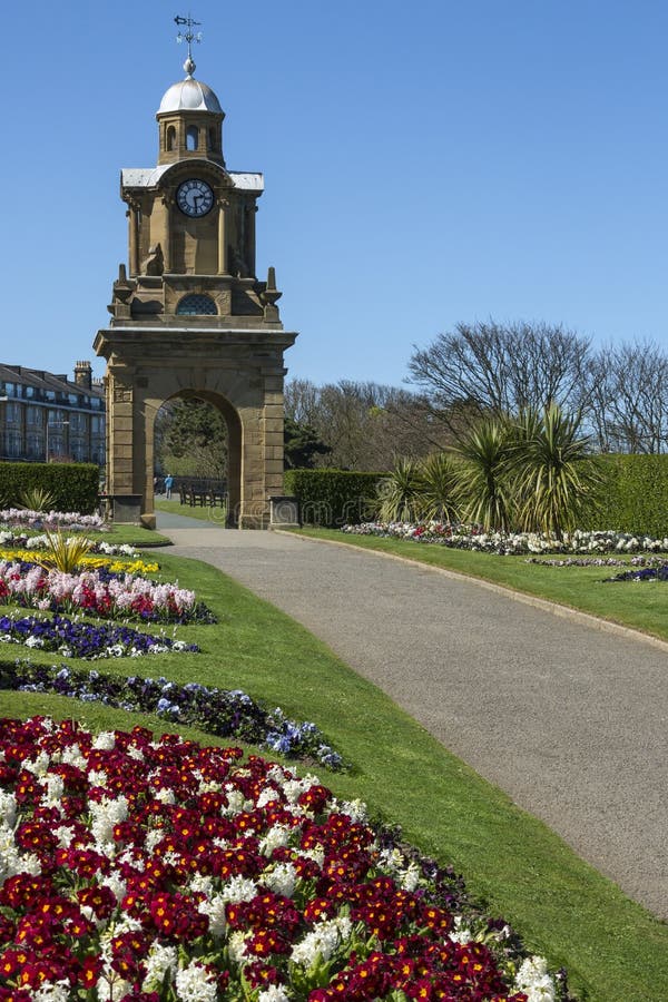 The Esplanade Clock Tower - Scarborough - England royalty free stock image The Esplanade Clock Tower - Scarborough - England royalty free stock image