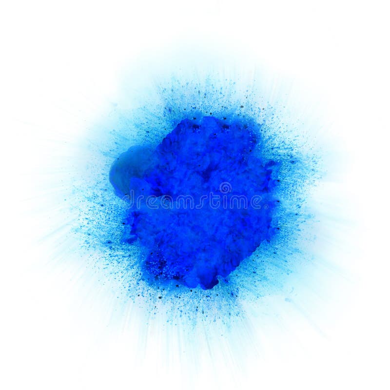 Esplosione blu astratta del fuoco con le scintille royalty illustrazione gratis Esplosione blu astratta del fuoco con le scintille royalty illustrazione gratis