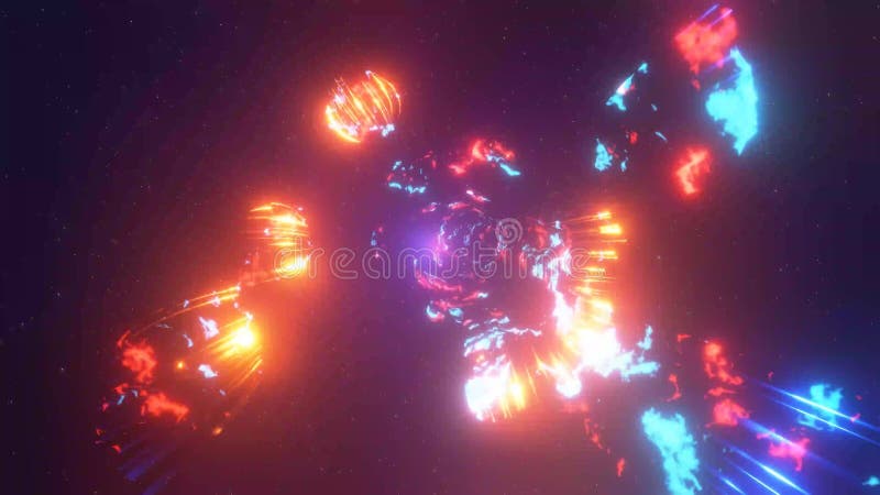 Esplosione cosmica in uno spazio profondo illustrazione di stock