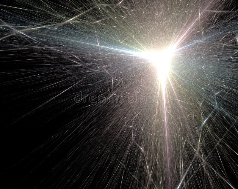 Esplosione del raggio luminoso illustrazione vettoriale