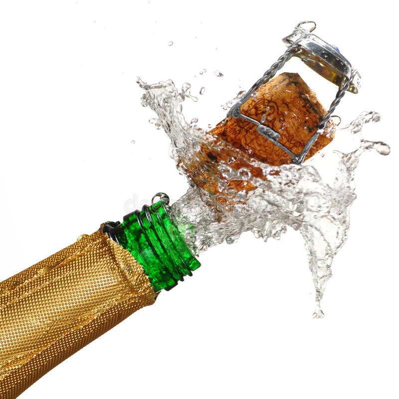 Esplosione di Champagne fotografie stock libere da diritti Esplosione di Champagne fotografie stock libere da diritti