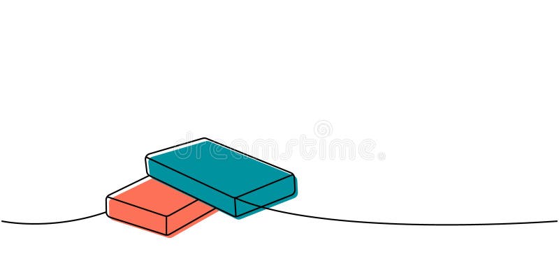 Washcloth, washing sponge one line colored continuous drawing. Cleaning service tools continuous one line illustration. Vector linear illustration. Isolated on white background. Washcloth, washing sponge one line colored continuous drawing. Cleaning service tools continuous one line illustration. Vector linear illustration. Isolated on white background