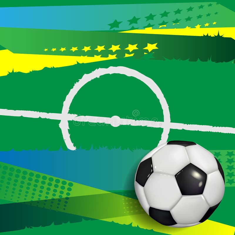 Plano de fundo do gol de futebol. banner de futebol com bola na rede e  lugar para texto, jogo de esporte e corte de campeonato de futebol.  conceito de ilustração vetorial de