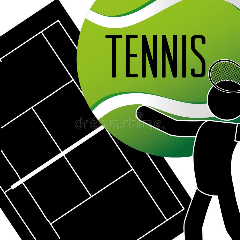 Esporte do tênis ilustração do vetor