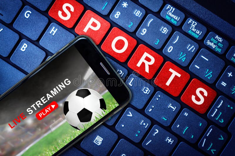 Esportes Ao Vivo Streaming Mostrando Jogo De Futebol No Celular Imagem de  Stock - Imagem de tela, tecnologia: 212753669