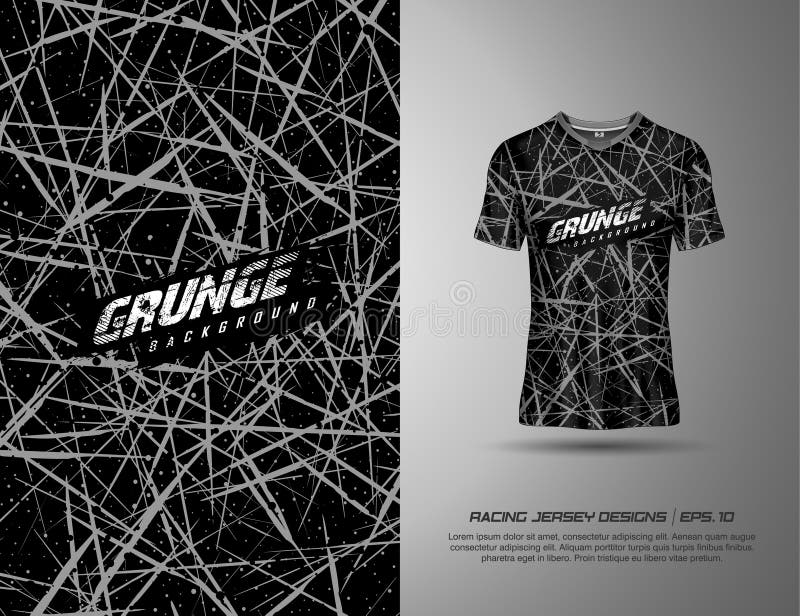 T-shirt esportes grunge background para corrida, camisa, ciclismo, futebol,  jogos