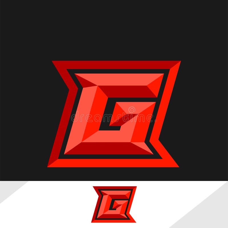 Esport Logo Game Letter G Gaming Design Stock Vector - Illustration of