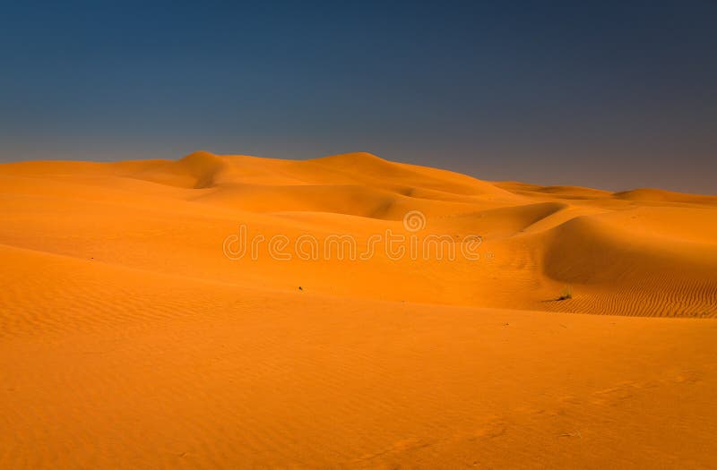 Esposizione di tramonto del deserto vicino al Dubai, Emirati Arabi Uniti fotografie stock Esposizione di tramonto del deserto vicino al Dubai, Emirati Arabi Uniti fotografie stock