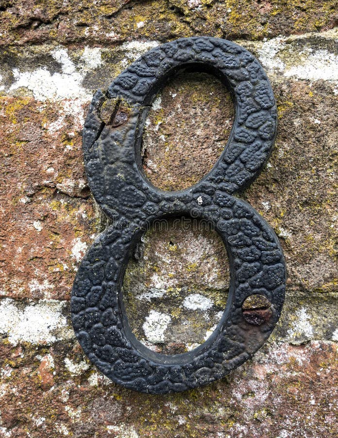 Espressione scritta nello stato afflitto numero trovato tipografia otto 8 fotografie stock libere da diritti Espressione scritta nello stato afflitto numero trovato tipografia otto 8 fotografie stock libere da diritti