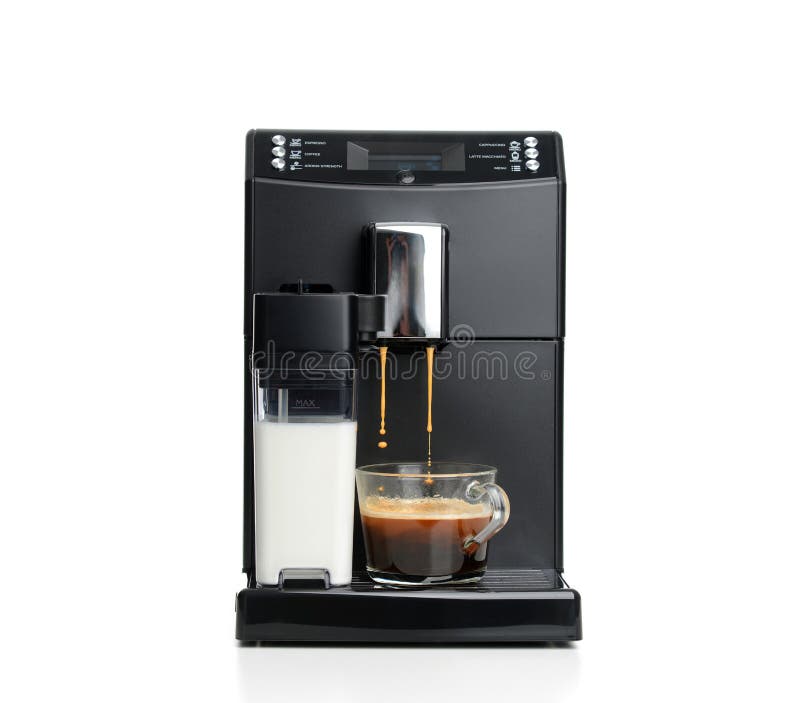 Espresso and Americano Coffee Machine Maker Stock Image Image of
