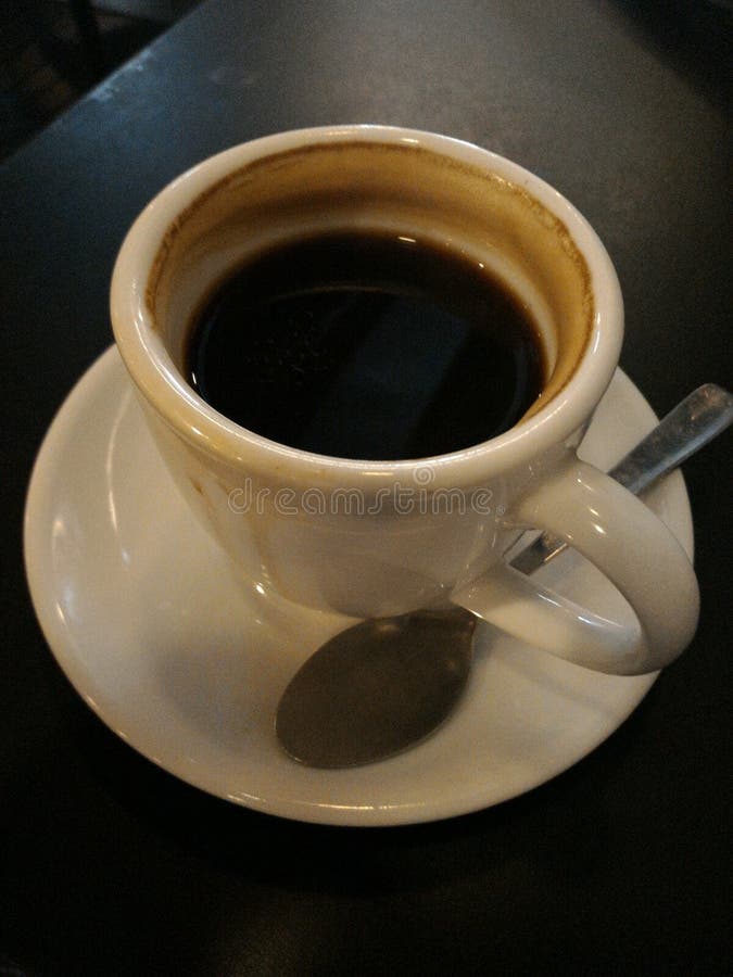 Half Cup of Espresso Coffee Stock Photo Image of italian, drink