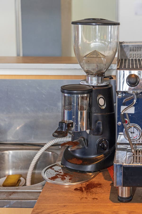 Espresso Coffee Grinder stock photo. Image of burr, electric 261517462