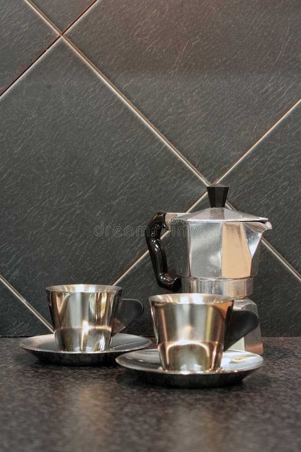 Old Portuguese Hot Coffee Machine Stock Image Image of machine