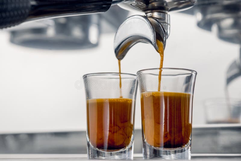 Espresso coffee shot stock photo. Image of maker, design 95157878