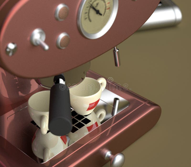Red Espresso Coffee Machine Stock Illustrations 1,566 Red Espresso