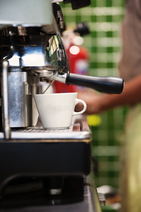 Espresso machine stock image